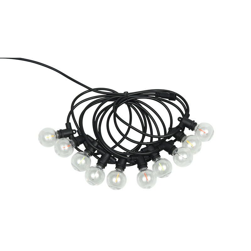 G40 ボールバブル E12 スパイラル口カラフルな LED 装飾花綱照明